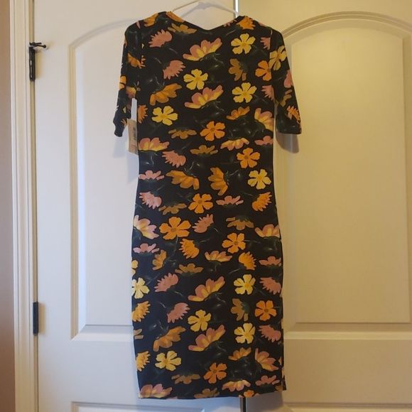 LULAROE Julia Dress Floral Print Size Small - Picture 5 of 5